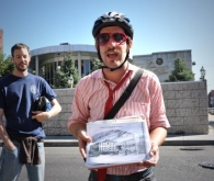 Matt shows a historical brewery next to the site.
