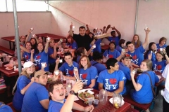 Those teens from Texas sure loved L&B's Sicilian slice!