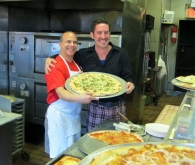 John & Matt showin' off Pizza