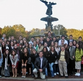 Famous movie location in Central Park, Bethesda Fountain