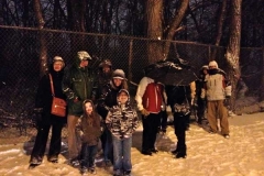 Neither rain nor snow nor dark of night... will stop a LUNY! tour!