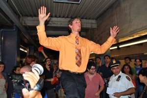 V Train NYC Subway Party