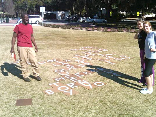 Big Apple Banangrams in Prospect Park!