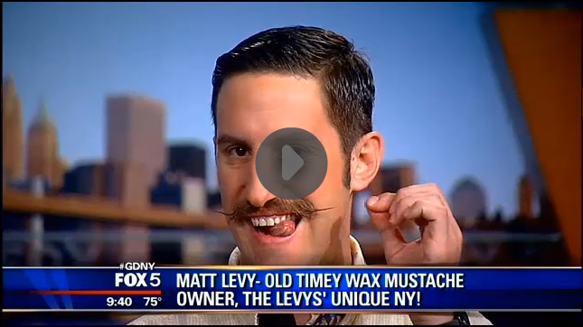 waxed handlebar mustache